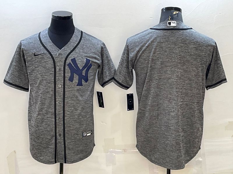 Men New York Yankees Blank hemp ash Nike 2022 MLB Jerseys